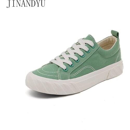 Canvas Shoes Flat Sneaker Lace-up Casual Shoes for Girls Women Fashion Spring Autumn Flats Shoes Woman Vintage Sneakers Femme