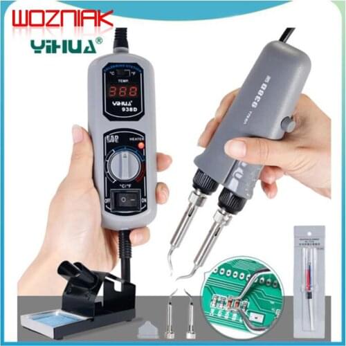 YIHUA 938D Portable Tweezers Soldering Station 110V 220V YIHUA Tweezers Soldering Iron Mobile Phone Station Welding Tool