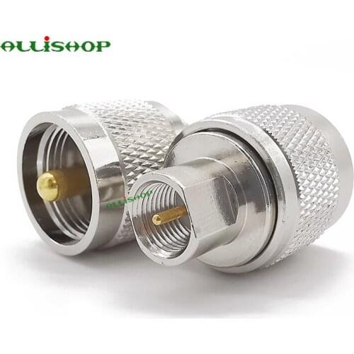 1Pcs Pl259 Male to FME Male Adapter FME Plug to PL259 Straight RF Coaxial Connector Adapter for CB Ham Radio Antenna