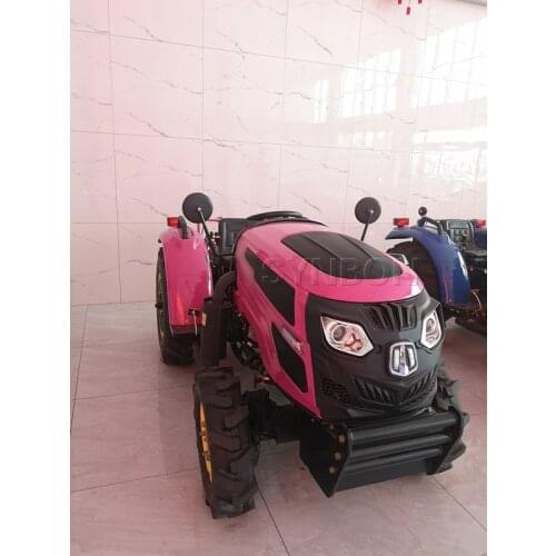 Tractor 4WD 50HP Warm House Orchard Garden Farm Hydraulic Tractor Agricultural Machinery Rainbow Colors SY504G