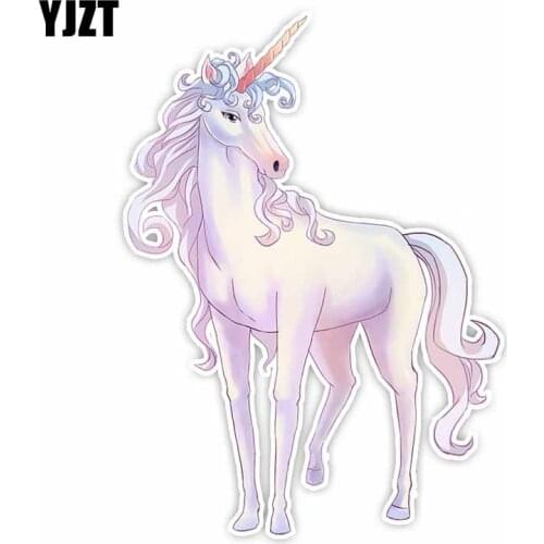 YJZT 15.5CM*11CM Beautiful Animal Horse PVC Motorcycle Car Sticker C29-1166