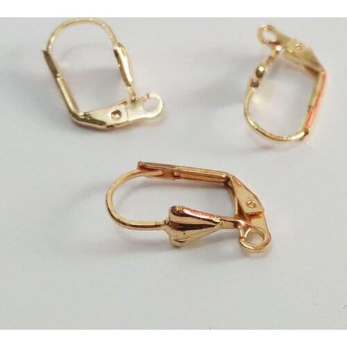 10pcs Earrings findings ear accessories Hook Clasp Clip Close Loop Dangle Charms brincos french hooks metal wire crafts earring