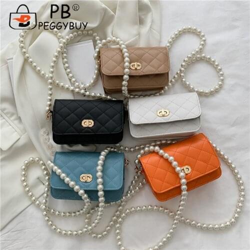Female Baguette Handbags with Lattice Pattern Printed PU Leather Embossing Shoulder Underarm Bags for Shopping