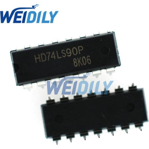 10PCS/LOT HD74LS90P DIP14 HD74LS90 DIP SN74LS90N 74LS90 74LS90N DIP-14 New