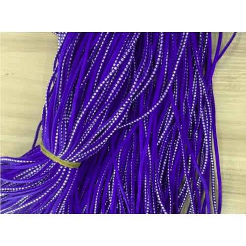 100m 3mm Roral Blue Studded Faux Suede Leather Cord Silver Studs Faux Leather String Jewelry Findings|Microfiber Craft Supplies