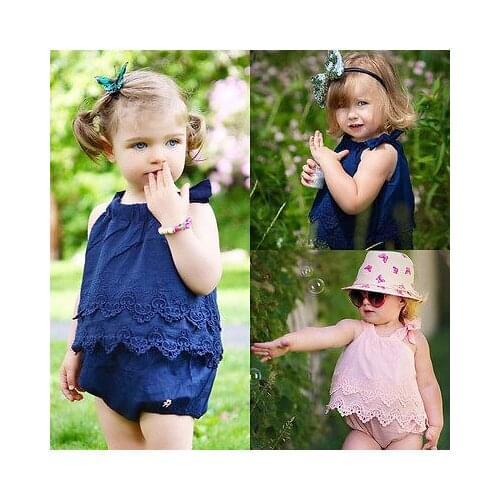 2021 Newborn Baby Girls Lace Dresses Jumpsuit Romper Cotton Clothes newborn baby girl clothes romper Creepers Coveralls