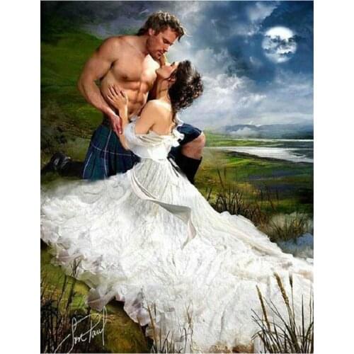 Diamond Painting Hot Kiss Picture Rhinestones Diamond Embroidery Full Set Love Men and Women Diy Diamond Mosaic Home Decor
