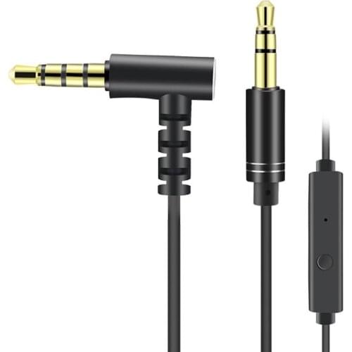 Audio Cable Gold Plating 3.5mm Male to Male Car Aux Auxiliary Cord Jack Stereo Audio Cable With Mic