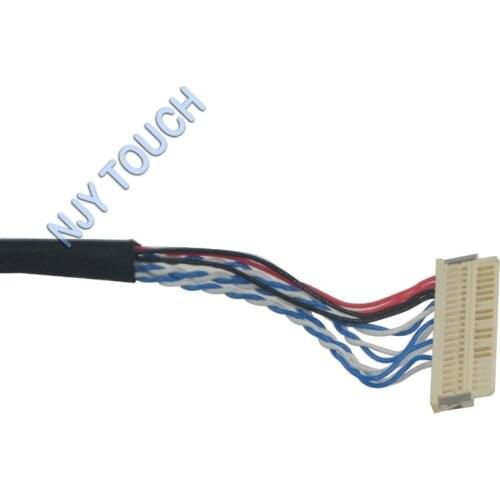 Free Shipping FIX 20P D6 LVDS Cables 20 Pin 1ch 6 bit for 14.1inch LCD Screen LTN141XJ-L01