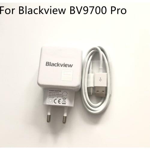 Blackview BV9700 Original New Travel Charger + USB Type-C Cable For Blackview BV9700 Pro MTK6771T 5.84inch 2280*1080 Free Ship