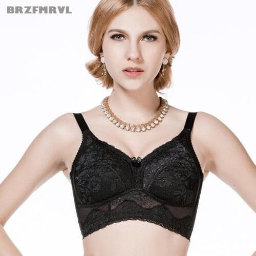 Big size sexy bra big cup Intimates push up bra lady lingerie big women bra 90 95 100 B C D Intimates gather breast big size Bra