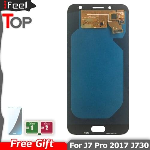 Super AMOLED LCD Display Touch Screen Digitizer Assembly For Samsung Galaxy J7 2017 J730 J730F J730FM With Free Shipping