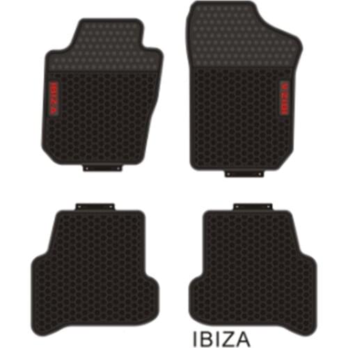 Custom No Odor Carpets Waterproof Rubber Car Floor Mats for Seat LEON IBIZA