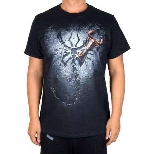 Cool 3D Scorpion Rock mma Brand men women shirt fitness Punk Hardrock heavy Dark Metal 100%Cotton camiseta ropa
