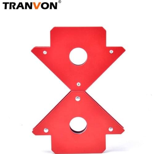 2PCS Magnetic Welding Corner Holder Positioner Soldering Locator for Welding Angles Magnetic Welding Magnet Holder 25LBS