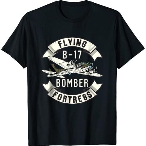 B-17 Bomber WW2 Plane Aircraft Aviation Airplane Men T Shirt Short Casual COTTON O-Neck Tshirt
