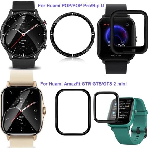 Soft Protective Film Guard for Xiaomi Huami Amazfit GTS 2 mini GTS2 GTR 2 Bip U POP Pro 3D Curved Full Screen Protector Films