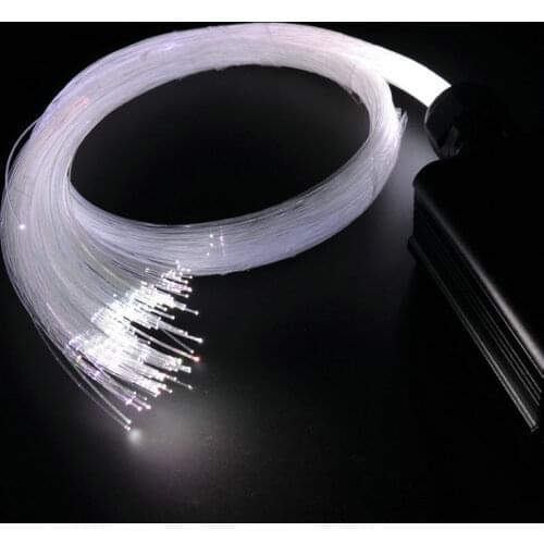 RGBW 16W Fiber Optic star Ceiling Light Kit 4M(L) mixed 0.75mm/1.0mm/1.5mm 335pcs end glow PMMA cable 28Key remote Engine Driver