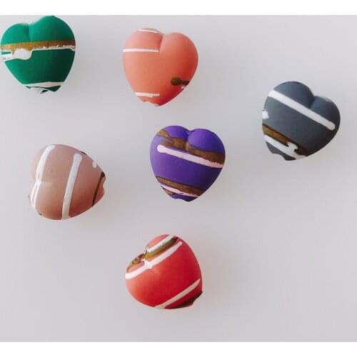 20pieces/lot DIY new Acrylic resin Love pendant Earring Accessories earrings Supplies for Jewelry Accessories