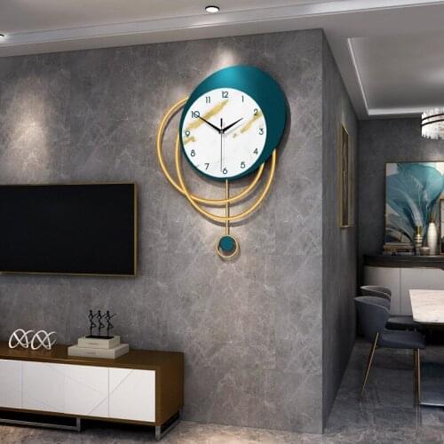 New Product Modern Minimalist Wall Clock Living Room Fashion Home Decoration Clock European Style Light Luxury Creative Wall