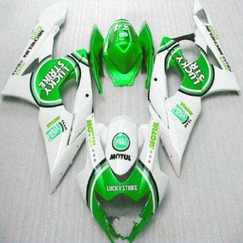 Upgrade your Fairing kits for Suzuki GSXR 1000 K5 K6 GSXR1000 2005 2006 road race fairings kit 05 06 GSX R1000 green white