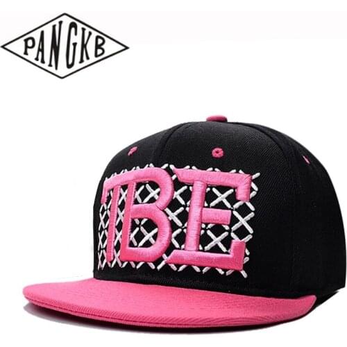 PANGKB Brand TBE cap Pink give me money hip hop snapback hat for men women adult outdoor casual sun baseball cap