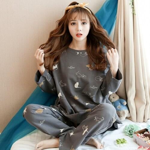 Pijamas Mujer Pajamas Night Suit Sleepwear Flowers Pijama Feminino Inverno Pyjama Femme Pigiama Donna Pijama Set Pyjamas Women