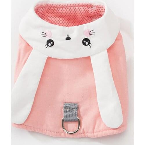 Pet Harness + Leash Set Training Walking Leads for Small Cats Dogs Floral Print Harness Collar Adjust Leashes Set D5090