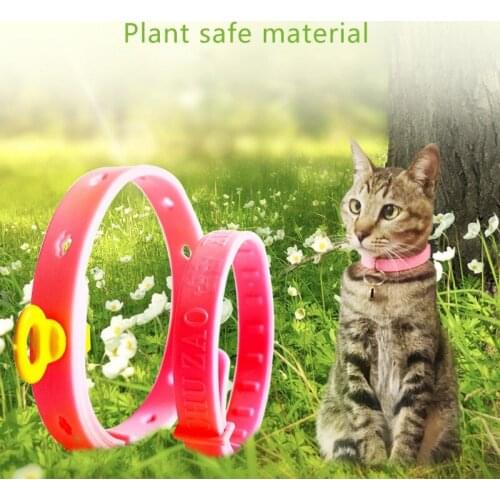 Pet Flea Tick Collar For Dog Cat Collar Pet Adjustable Rubber Dog Collar For Small Dog Pet Accessories Insect Repellent Products