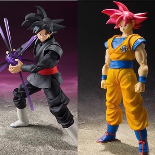 SHF seven dragon ball super Saiya red haired Monkey King black Monkey King zamas peach red