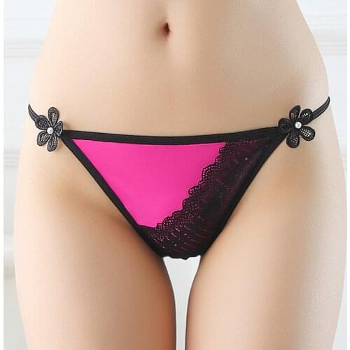 6pcs/lot lingerie sexy panties for women lovely g-stings & thongs lace female underwear girls bragas XXS-XL 2213p6