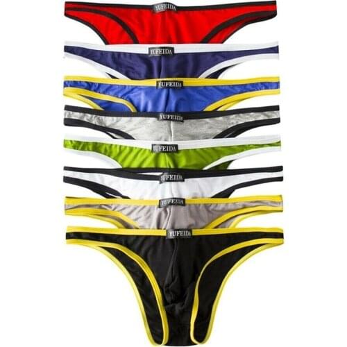 8PCS Mens Briefs Sexy Modal Underwear Low Rise Underpants U Convex Pouch Breathable Male Homme Panties Mens Lingerie 6/4/1PCS