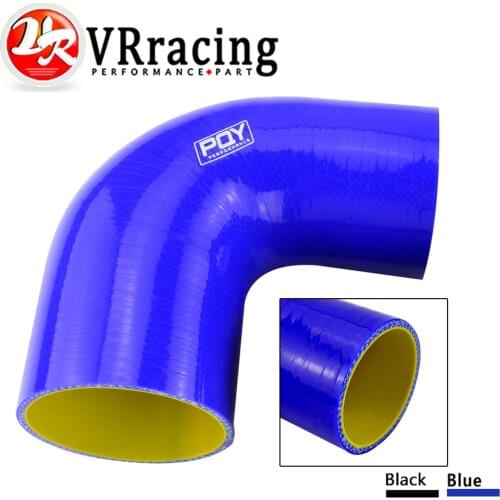 VR - 2.5"-3" 63mm-76mm 90 Degree Elbow Reducer Silicone Hose Pipe Turbo Intake vr-SH9025030-QY