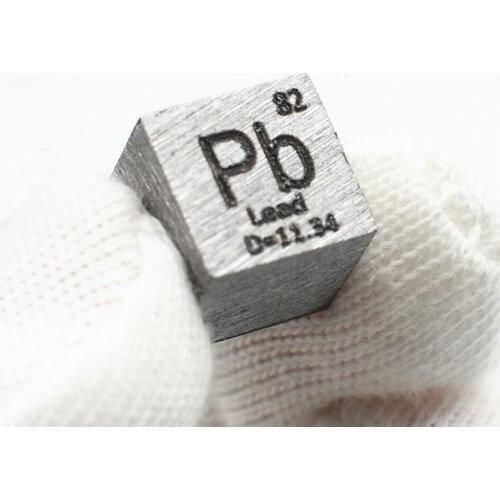 High Purity 99.99 Pure Lead Pb Carved Element Periodic Table 10mm Cube