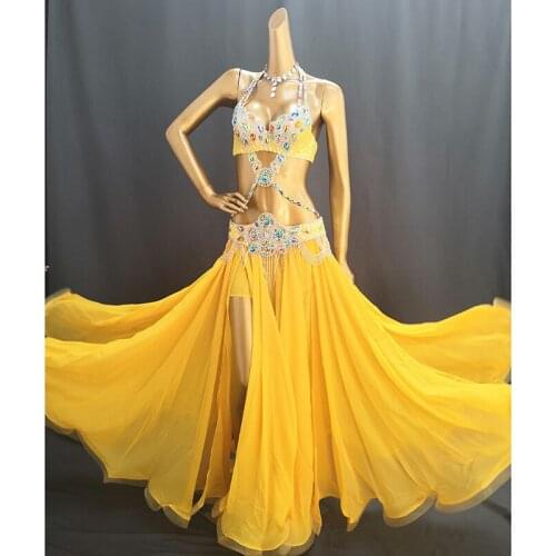 Hot Sale Professional Belly Dance Costume Set for Women Performance Outfit Bollywood Showgirl Dancer Belly Dance Costume clothes