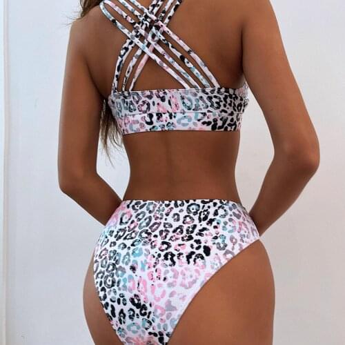 2021 Sexy Bikini Print Tie Dye Bikinis Swimwear Women Female Bathing Swimsuit Brazilian Biquini Beach Wear