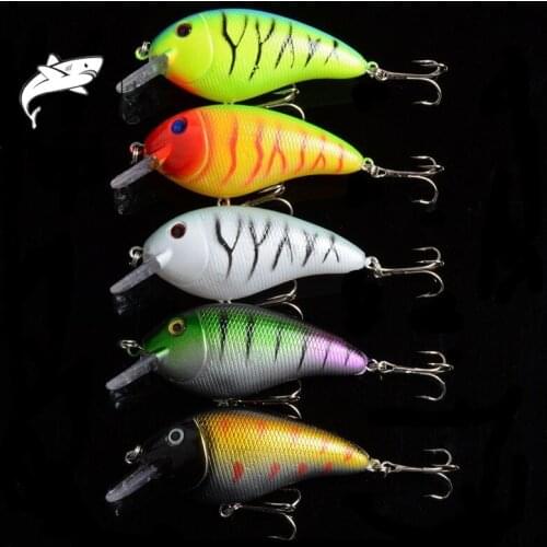 5Pcs/Lot Striped Crank Fishing Baits Lure 8.5cm/15.2g Lifelike Artificial Hard Fishing Bait Lures Wobblers For Sea River