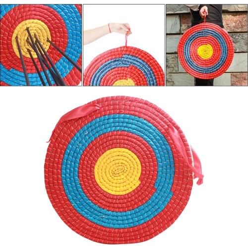 50cm 3 Layers Archery Straw Target Bow Arrows for Outdoor Shooting Aiming Practice Target Compound Bow Recurve Bow Grass Target