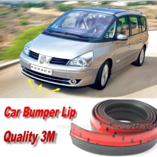 Car Bumper Lips For Renault Espace / Auto Car Front Lip Deflector Lips Skirt / Body Kit Strip / Body Chassis Side Protection