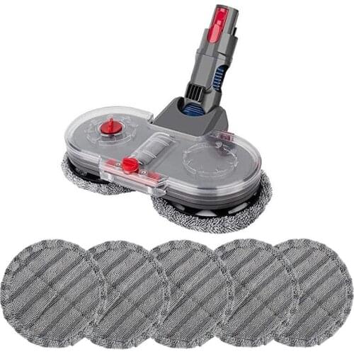Electric Mopping Head And Cleaner Cleaning Cloth For Dyson V7 V8 V10 V11 Replaceable Parts With Water Tank Set