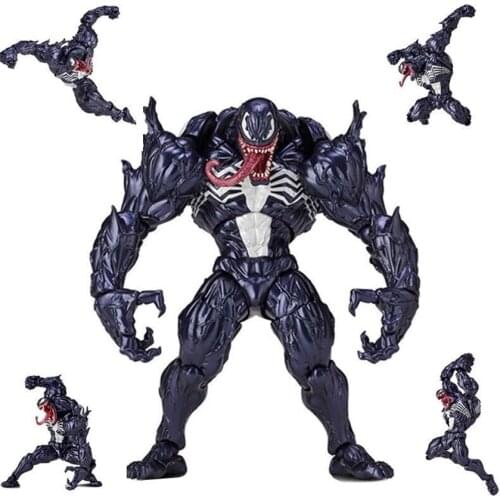 Disney Marvel Yamaguchi The Amazing Carnage Figure Venom Spiderman Revoltech Action Figures Model Toy Doll Christmas Gift Kids