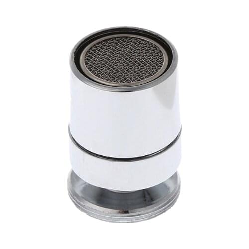 Chromed 24mm Brass Adjustable Swivel Water Saving Tap Nozzle Spout Aerator M24 Male