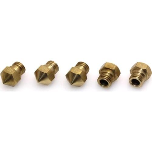 MK10 M7 0.4mm Extruder Upgrade Brass Wear Resistant Nozzle for Makerbot RepRap 3D Printer (Pack of 5pcs)