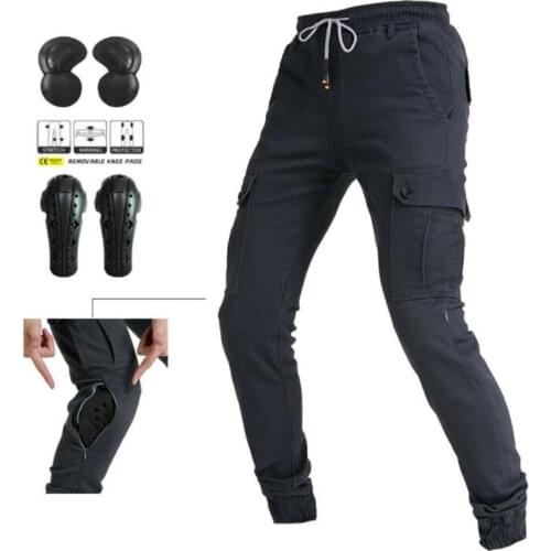 Motorcycle Pants Casual Elastic Overalls Cross-country Motorcycle Outdoor Riding Jeans With Protective Equipment New 4 Season