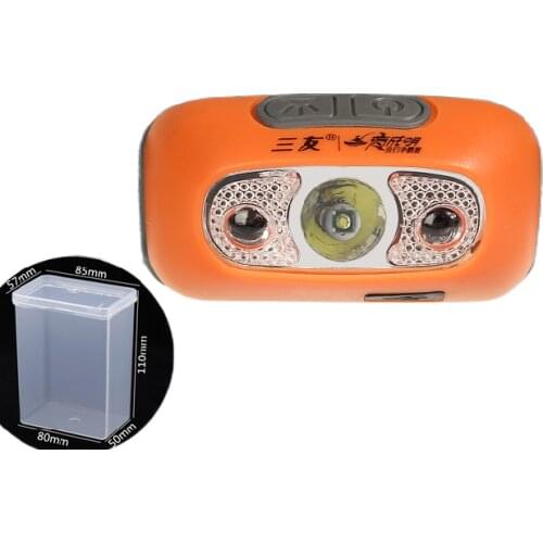 The head-mounted headlight induction trumpet fishing lights ultra bright glare night fishing special charging waterproof