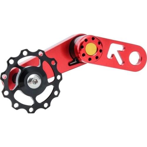Bicycle Rear Derailleur Chain Guide Stainless Steel Spring Aluminum Alloy Single Speed Chain Tensioner for Folding Bike