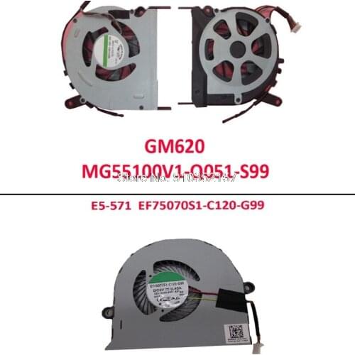 Laptop CPU FAN For ACER E5-571G E5-571 E5-471G E5-471 V3-572G EF75070S1-C120-G99 / GM620 MG55100V1-Q051-S99 New