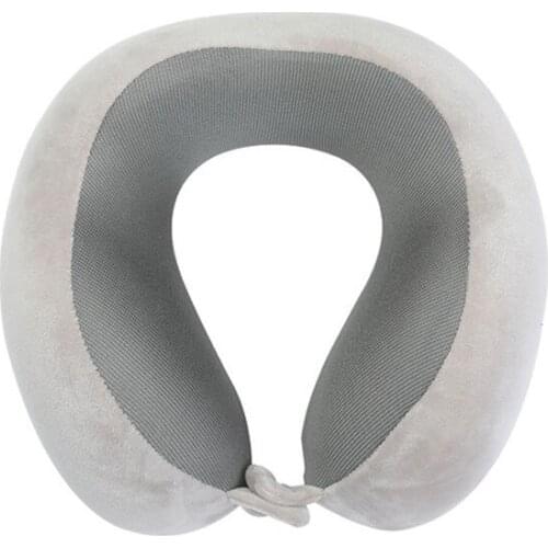 New Slow Rebound Velvet U Shaped Neck Guard Pillow Travel U Shaped Memory Foam Neck Pillow For Airplane Office Home Sleeping