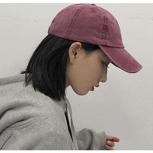 2021 New Fashion Trend Grey Make Old Washed Peak Cap Khaki Pink Casual Baseball Cap for Woman Man Sunhat Cap Hat Wholesale