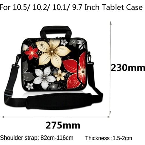 Fit Women Briefcase Handbags Universal 10.5" 9.7" 10.2" 10" 10.1" Tablet Cover Case Pouch For iPad Air 2 3/ iPad 2 3 4/ Lenovo
